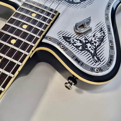 Duesenberg Johnny Depp Signature Series Electric Guitar 2016 Aluminum Tattooed image 10
