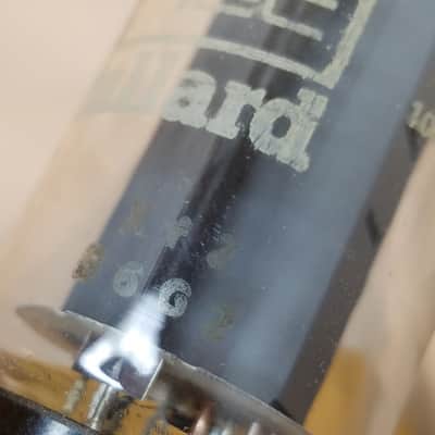 Mullard 1% Tight Matched Pair (2) EL34 6CA7 dual getter tNOS AT1000 TESTED Vacuum Tubes Blackburn Xf2 brown base Power Pentode 1962-1968 image 16