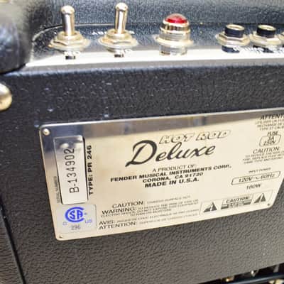 2000 Fender Hot Rod Deluxe 40-Watt 1x12" Combo Guitar Amp w/ Footswitch image 6