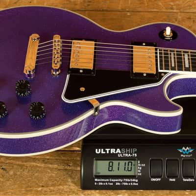 Epiphone Inspired By Gibson Custom Les Paul Custom - Amethyst Sparkle image 8