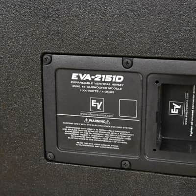 Electro-Voice (EV) EVA-2151D Dual 15" Passive Line Array Subwoofer CG01YA3 *ASK FOR SHIPPING* image 6