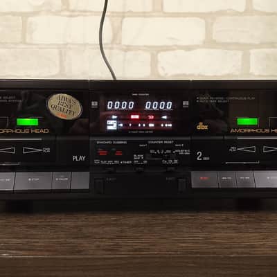 AIWA AD-WX808 Rare Vintage Dual Cassette Deck dbx Dolby HX Pro Warranty image 16