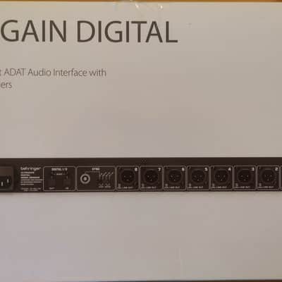 Behringer Ultragain Digital ADA8200 8-Channel Mic Preamp Black / Red image 9