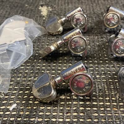 Vintage Grover Pat Pending 3x3 Milk Bottle Tuners - Includes Les Paul Truss Rod Cover! image 1