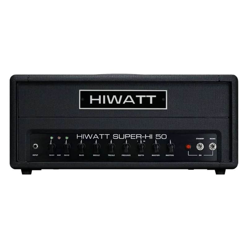Hiwatt SUPERHI50H SUPER-HI 50 Head 50W 2-Channel Amp w/Extreme Gain image 1