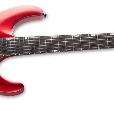 ESP LTD MH-1000 Evertune Electric Guitar Candy Apple Red Satin + ESP Case BRAND NEW image 3