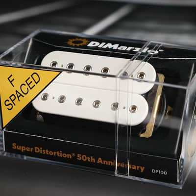 DiMarzio DP100FW Super Distortion Humbucker - White / F-spaced image 1