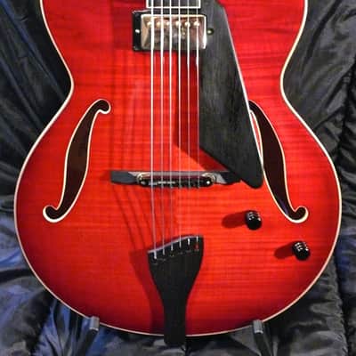 Peerless Lee Archtop Guitar w/ Fitted Case 2008 Ruby Red image 4