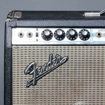 Fender Vibrosonic 1x15 Combo Silverface 1972, Black image 2