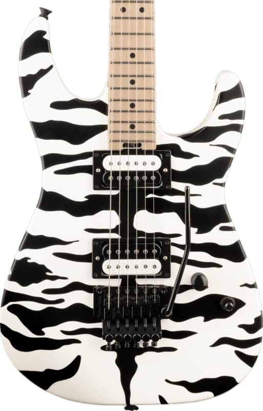 Charvel Satchel Signature Pro-Mod DK22 HH FR Electric Guitar, Maple Fingerboard, Satin White Bengal image 1