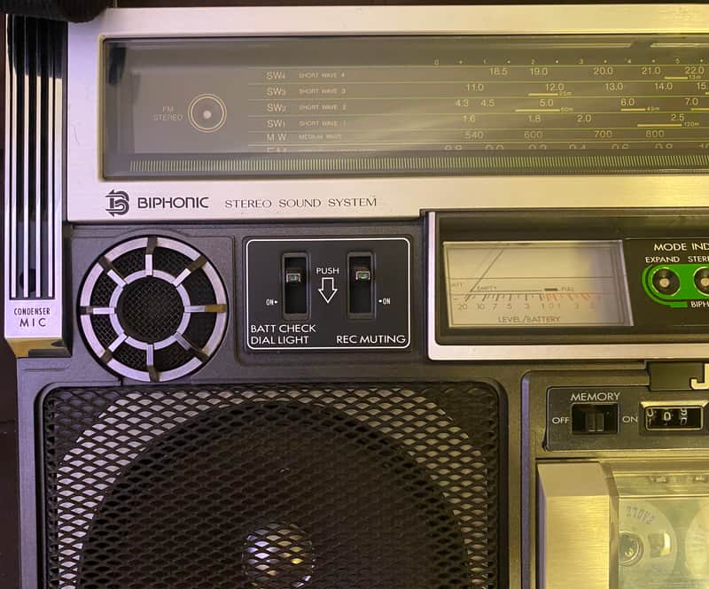 JVC RC-838 JW BIPHONIC BOOMBOX 1980 Black/Silver | Reverb