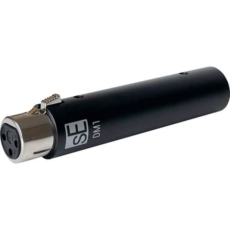 sE Electronics DM1 Dynamite Active In-Line Microphone Preamplifier (Black) image 1
