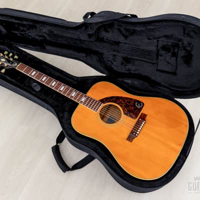 1968 Epiphone Frontier FT-110N Vintage Dreadnought Acoustic Guitar, Gibson-Made Kalamazoo w/ Case image 19