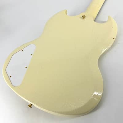 2020 Gibson Murphy Lab '63 Les Paul SG Custom with Maestro Ultra Light Aged - Classic White image 12