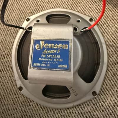 1953 Jensen P5X Alnico 5 5" Speaker in Vintage 7" Sealed Desktop Guitar Cabinet – 4Ω image 3