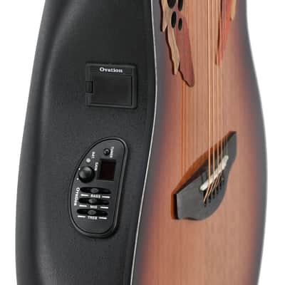 Ovation Limited E-Acoustic Guitar CE44P-FLE-G 2025 with FREE Case - Flamed Eucalyptus image 5