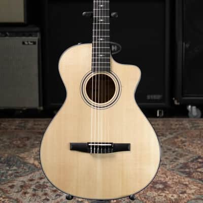 Taylor 312ce-N Nylon Grand Concert Acoustic/Electric Guitar - Natural with Hardshell Case image 4