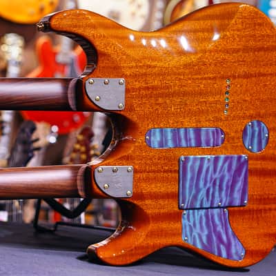 ESP Custom shop Hiend Spec Snapper CTM double Neck  2019 Custom color image 12