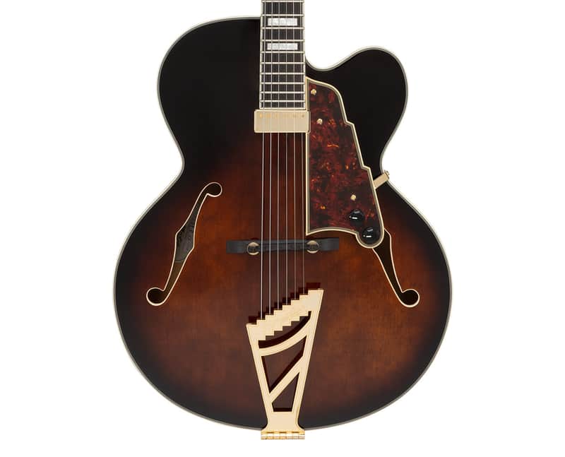 D'Angelico Premier EXL-1 Hollow Body Guitar - Gloss Brown Burst - Open Box image 1