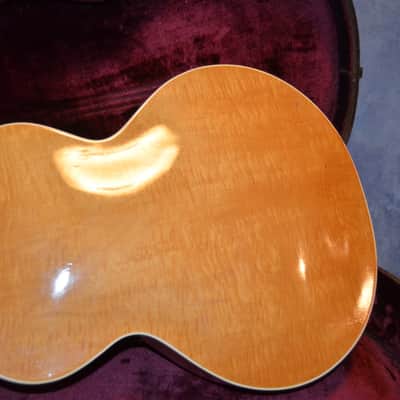 Epiphone Blackstone archtop acoustic 1940's Natural, project guitar. image 17