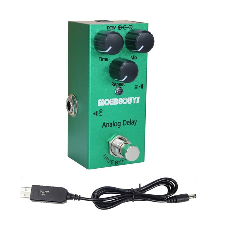 Analog Delay Electric Guitar Effects Pedal Mini Single Type DC 9V True Bypass Equipped with USB5V to 9V boost cable image 1