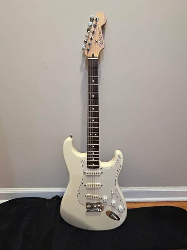 Fender Stratocaster MIM 60th Anniversary – Olympic White – 2006 – Vintage Noiseless Pickups image 1