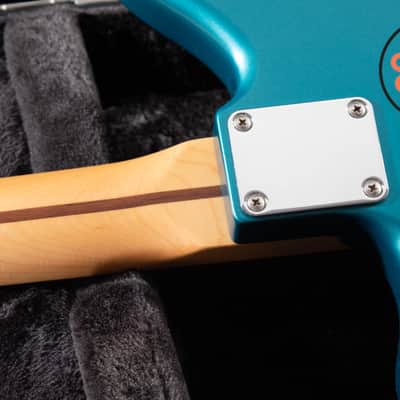 2025 Fender Japan MIJ FSR Hybrid II Jazzmaster Satin Ocean Turquoise Metallic Matching Headstock image 10