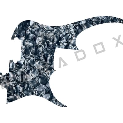 Custom Pickguard For 2000's Made in China Peavey Zodiac EX - Silver Grey Pearl/Black/White/Black .090"