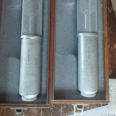 NRU MO-432 condenser microphone pair vintage 1962 - Silver image 4