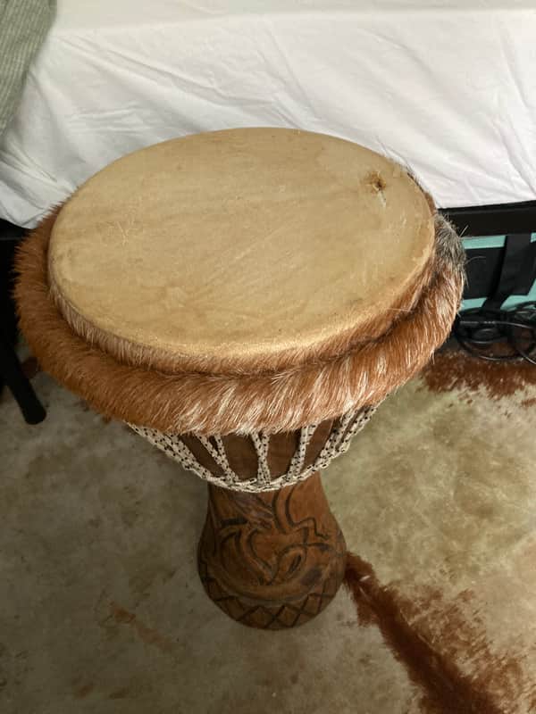 Original Goat skin Djembe imagen 1