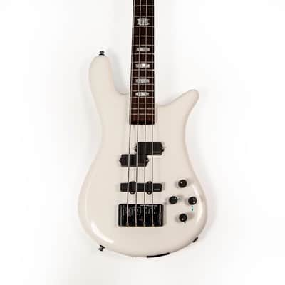 Spector White Casper 4 String Bass Owned by Rex Brown of Pantera image 3