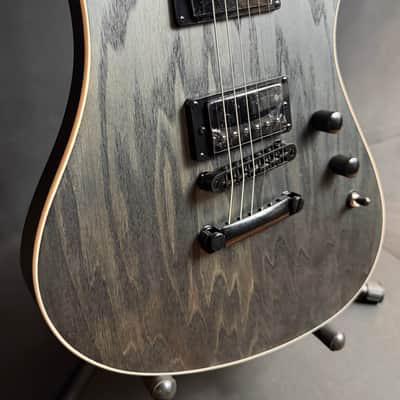 Schecter Avenger Standard Electric Guitar Charcoal Satin Ash Finish image 6