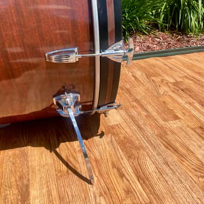 1970s Ludwig Big Beat 3-Ply Drum Set Mahogany Cortex 22/12/13/16 image 21