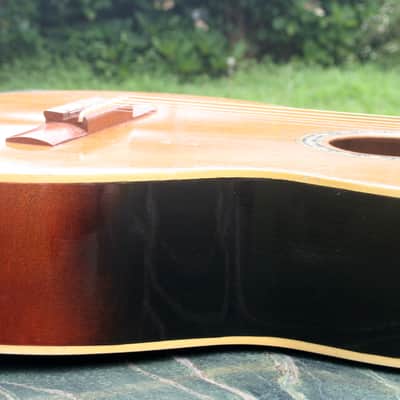 Yamaha Nippon Gakki Dynamic ALL Solid Guitar No.40A Red Label  1963 Natural+Original Hard Case image 13