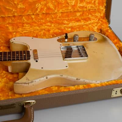 Fender Telecaster Owned and Used by Mike Bloomfield Solid Body Electric Guitar (1963), ser. #L11155, brown tolex hard shell case. image 13