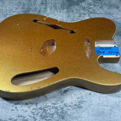 Real Life Relics 69 Thinline Tele® Telecaster® Body Double Bound Semi Hollow Aged Gold Flake Sparkle