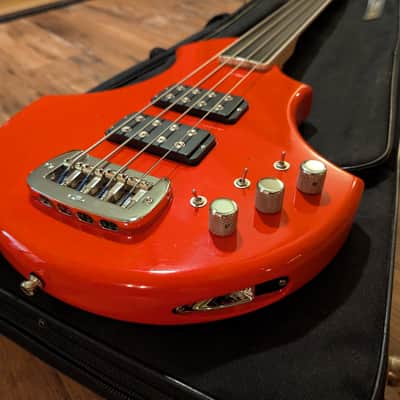G&L USA Custom Order 4 String Fretless Bass Guitar One Off 2000s 8.12Lbs Fullerton Red image 1