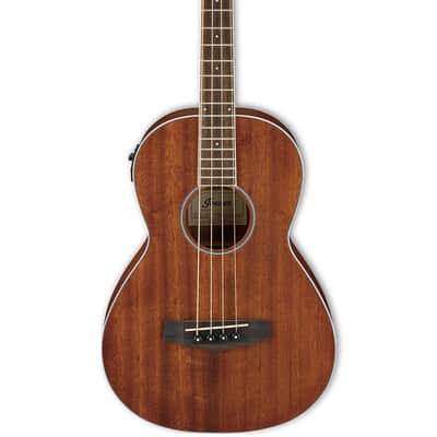 Ibanez PNB14E 4-String Acoustic Electric Parlor Bass - Open Pore Natural image 2