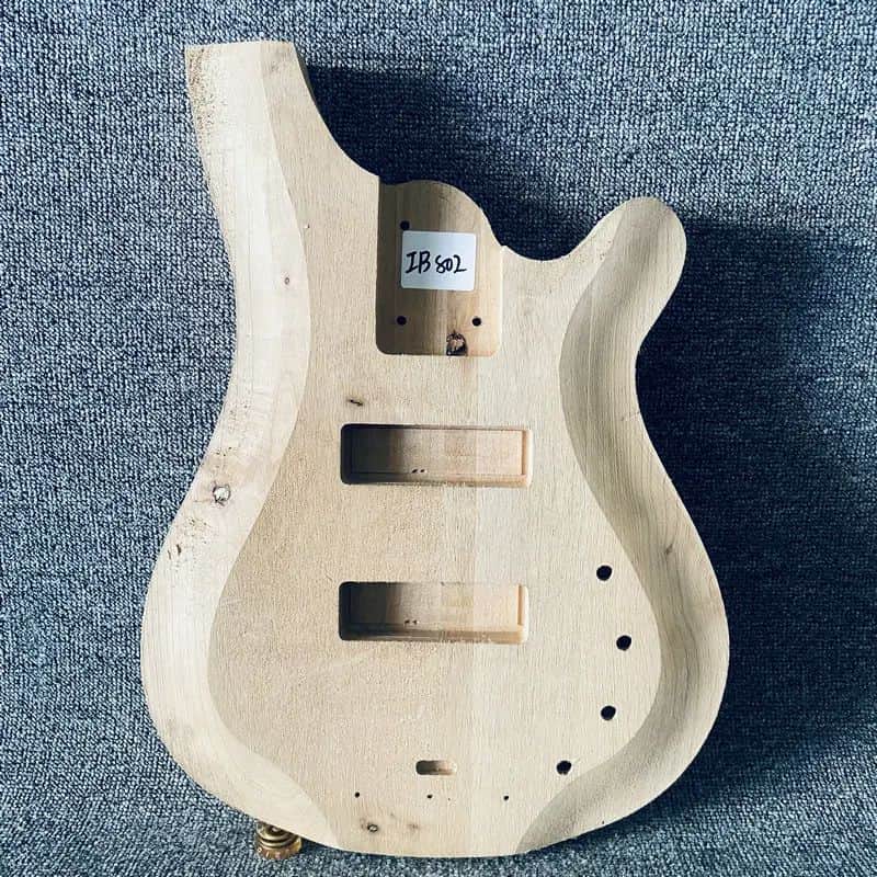 Solid Basswood Bass Guitar Unfinished DIY Project Body image 1