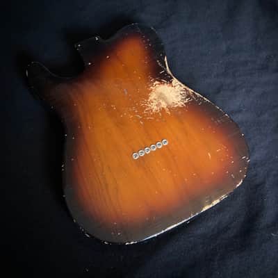 Deluxe Telecaster Aged Guitar Body - Three Tone Sunburst medium guitar relic guitar body by Jozo Reece Guitars image 8