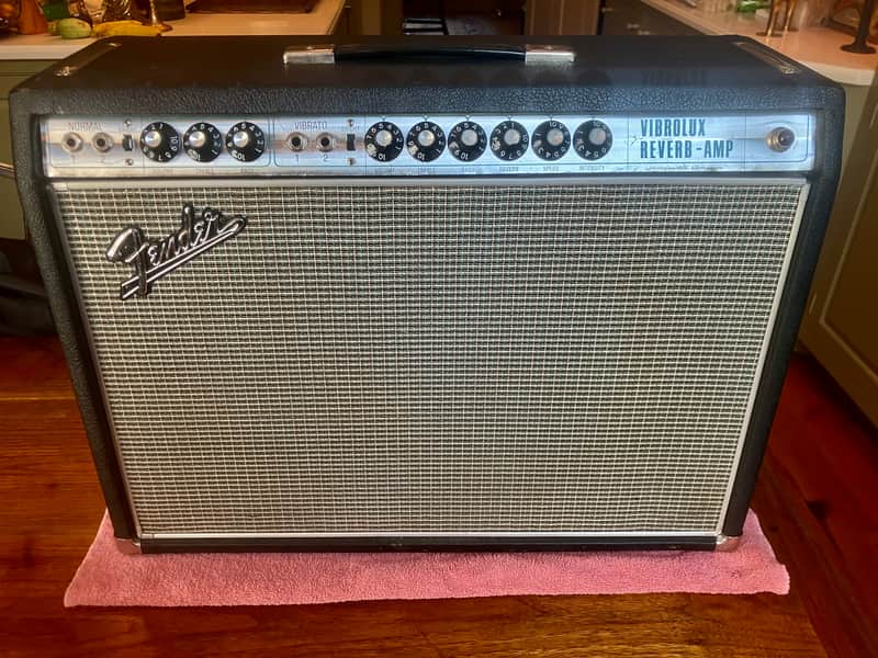 Fender Vibrolux Reverb 1967 AA864 Black Line Drip Edge image 1