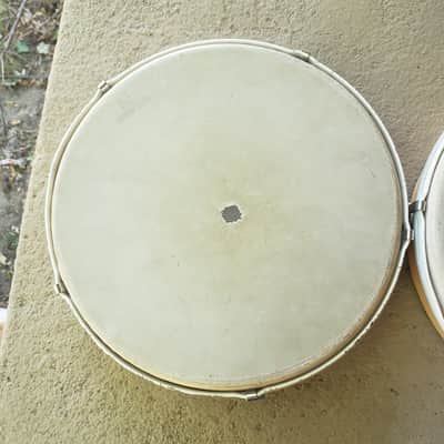 Pair of Suzuki STB 250mm 10" Tunable Frame Hand Drums Japan 70-80s Video image 8