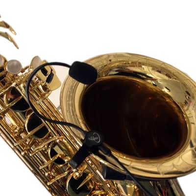 ALTO SAXOPHONE MICROPHONE, "THE FEATHER" with FLEXIBLE MICRO-GOOSE NECK by Myers Pickups image 1