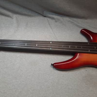 Ibanez SRD905F-BTL Bass Workshop Fretless Soundgear - Brown Topaz Burst Low Gloss image 9
