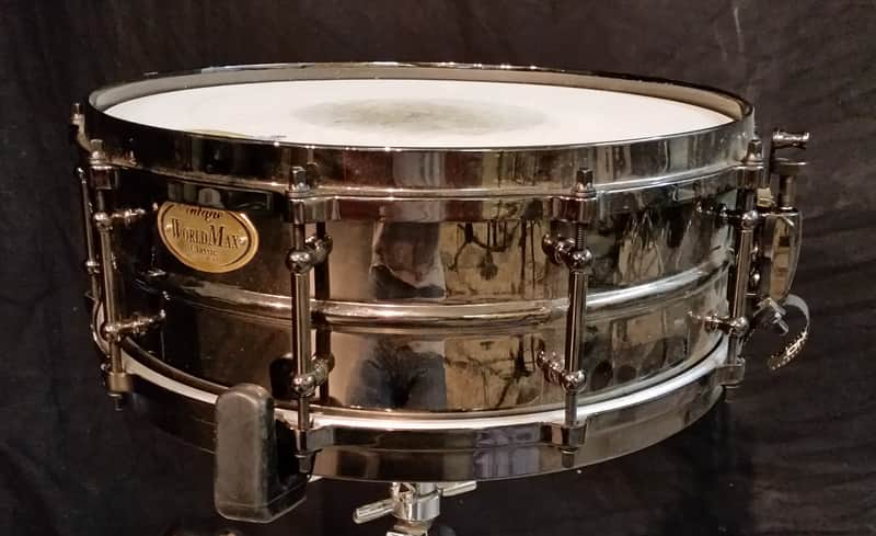 CAISSE CLAIRE WORLDMAX BLACK « VINTAGE CLASSIC » 14'' x 5'' image 1