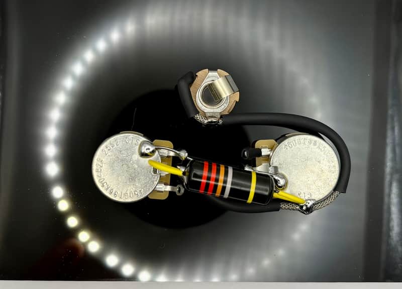 Gibson Les Paul Jr./SG Junior premium wiring harness- 50s style with 0.022uF Bumblebee capacitor image 1