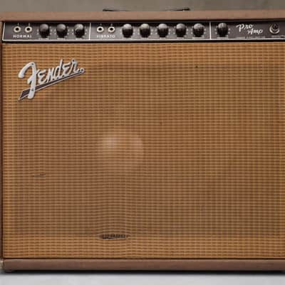 1962 Fender Pro Amp 6G5-A 1x15" Combo w/ JBL D130 & Flight Case #59044 image 4