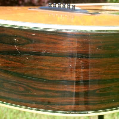 1976 Yairi YW800 Brazilian Rosewood Jacaranda Japan Vintage - Natural+Vintage Hard Case image 15