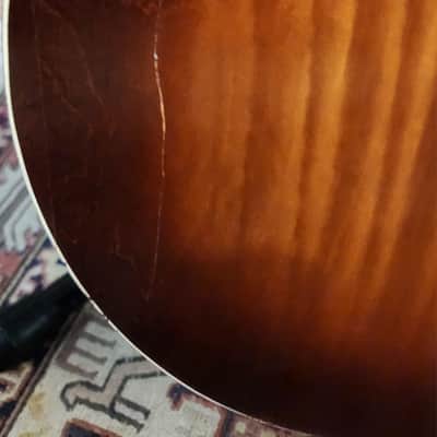Harmony Alden H1213 Tiger Burst Birch Archtop 1950s USA image 17
