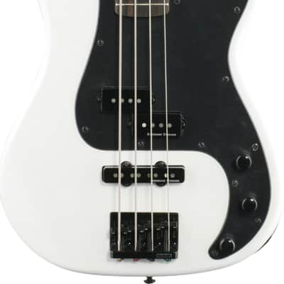 ESP LTD Surveyor '87 4-String Bass Guitar, Macassar Ebony Fingerboard, Pearl White image 1